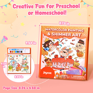 Joycat hayvanlar boyama eğitici oyuncaklar çocuklar için suluboya kitap boyama kitap baskı hizmetleri çocuklar öğrenme kitaplar - Product Image 5