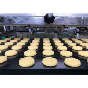 Petite machine à fabriquer des biscuits, coupe-fil, machine à fabriquer des biscuits, système de contrôle PLC, machine à déposer des biscuits <span class=keywords><strong>pour</strong></span> boulangerie - Product Image 3