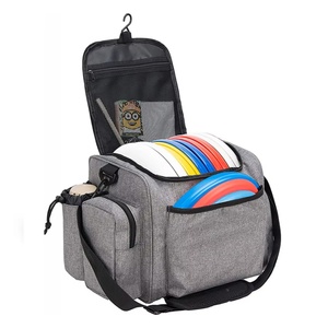 Échantillon gratuit Accessoires de disc golf du fabricant avec deux poches latérales et un porte-putter pliable, sac organisateur - Product Image 5