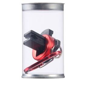 Mini pinces à canne en alliage d'aluminium avec mécanisme de verrouillage, rouge, pour la pêche en eau douce, utilisation en extérieur - Product Image 1