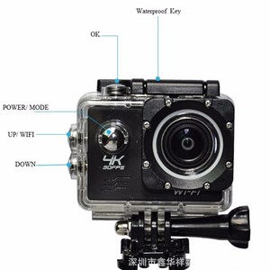 กล้องแอคชั่นแคม H8R 4K 30FPS Wi-Fi กันน้ำกล้องกีฬากลางแจ้งสีดำ - Product Image 2