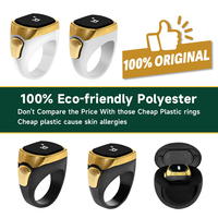 Cadeau du Ramadan : Bague électronique intelligente de prière musulmane (Zikr/Tasbih) avec contrôle par application et écran OLED – Cadeaux islamiques