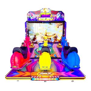 Simulador de Motocicleta Eléctrica de Lujo, Acrílico, para 3 Jugadores, 1750W, Máquina de Juego Arcade Operada con Monedas - Product Image 4
