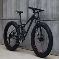 Erkek Büyük Kar Lastiği Bisikleti 26 inç Dağ Bisikletleri Kalın Lastikler 4.0 Fatbike Süspansiyonlu Maşa ile Bisikletler
