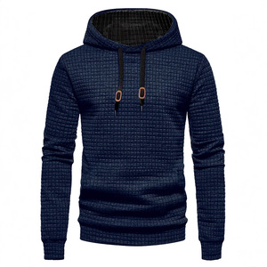 Sudadera con Capucha para Hombre, Talla Europea, Manga Larga, Casual, Primavera-Otoño, Diseño a Cuadros Transpirable con Bolsillo - Product Image 5