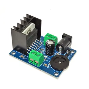 Amplificador de potência tda7266, módulo de amplificador de canal duplo dc 3 para 18v