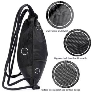 Personalized Logo Fitness Sports Hiking <b>Drawstring</b> <b>Backpack</b> Bag Fashion Polyester with Waterproof Outside and Inside Zip Pocket - Product Image 4