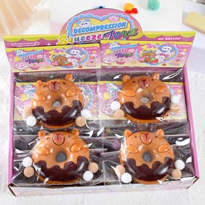 Kawaii Cartoon Animal Series TPR <b>Squishy</b> Toy Stress Relief Squeeze Capybara Relaxing Gift for Kids and Adults - Product Image 3