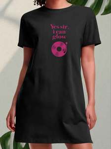 Vestido Camiseta Estampado para Mujer Talla Grande XL, Spandex/Poliéster, Casual, Elegante, Cintura Elástica, Transpirable, Ecológico - Product Image 4