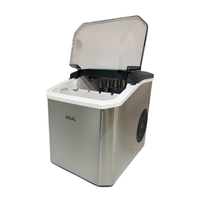 Machine à glaçons compacte électrique 12 kg/24h, portable, pour la maison, l'extérieur, le camping-car, avec boîtier en plastique