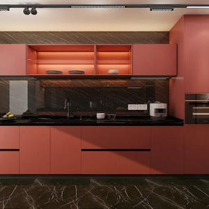 Gabinetes de <span class=keywords><strong>cocina</strong></span> a medida con encimeras de cuarzo para villas de lujo y complejos de apartamentos de alta gama - Product Image 4