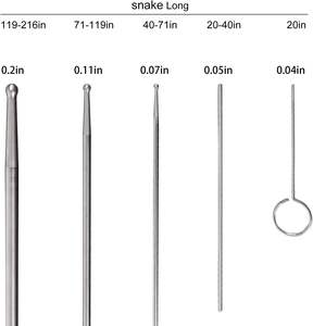Ama-zon diskon besar <span class=keywords><strong>Kit</strong></span> pemeriksa ular 6 buah ujung bola bulat profesional reptil <span class=keywords><strong>Kit</strong></span> seks ular Set <span class=keywords><strong>Probe</strong></span> <span class=keywords><strong>Kit</strong></span> - Product Image 4