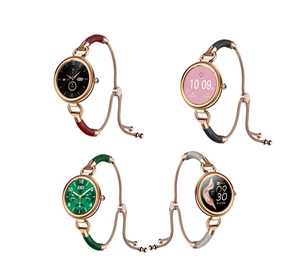Relojes inteligentes redondos de moda para mujer HKSF W01, elegantes pulseras. - Product Image 4