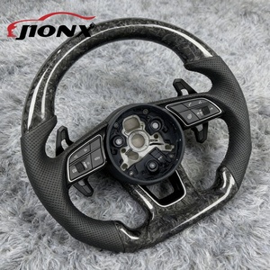 Volant en fibre de carbone forgé sur mesure haut de gamme pour <span class=keywords><strong>Audi</strong></span> C7 C8 B8.5 B9 S4 <span class=keywords><strong>S5</strong></span> S6 S7 S8 R8 TTS B8 A4 Vente en gros et au détail - Product Image 3