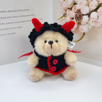 Accessoires pour bébés Red Devil, costumes de la série Halloween, jouets en peluche ours, cadeaux de Noël