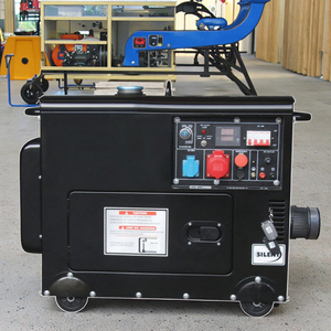 Vente directe d'usine, générateur diesel silencieux 10 KVA, puissances de 3 KVA à 10 KVA, tension nominale 220 V, 230 V, 240 V, 480 V, type de sortie CC - Product Image 1