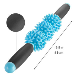 Muscle Roller Stick Fascia 3 bolas cuello pierna espalda tejido profundo liberación miofascial terapia física gatillo punto herramienta de masaje - Product Image 2