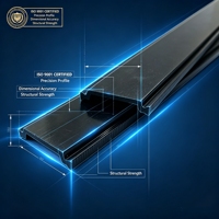 Profilé en aluminium isolé en forme de C, bande de rupture thermique pour cadre de fenêtre en aluminium, isolation thermique, vente en gros, sur mesure