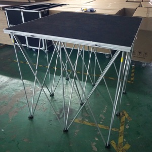 Telescopic <b>stage</b> riser with portable carpet finish <b>platform</b> <b>stage</b> for performance - Product Image 4