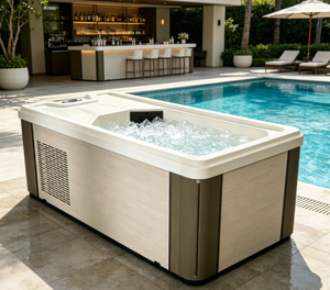 Bañera de Hielo LED Todo en Uno para Uso en Interiores y Exteriores, con Asiento Individual y Filtro - Product Image 1