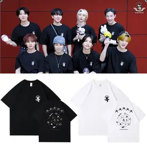 Bán buôn Kpop thần tượng gourp đi lạc trẻ em 5 sao Ngắn Tay Áo T-shirt