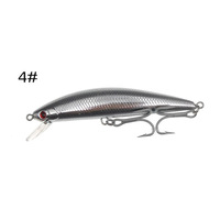 Leurre de pêche dur pour la traîne en haute mer, type Minnow, flottant à mi-mer, 120mm 41g, avec hameçon VMC et fil d'acier, pour la pêche en mer