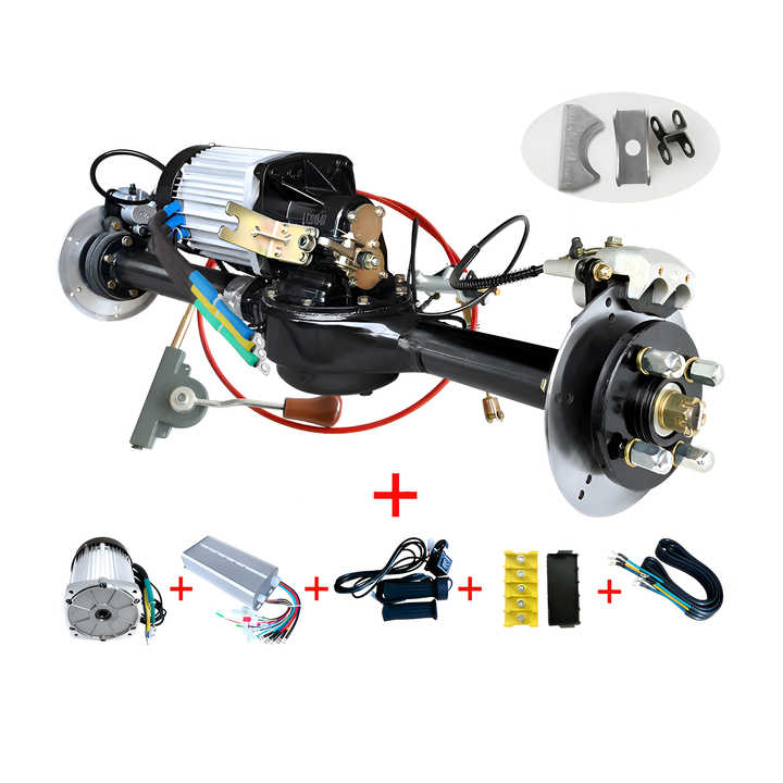 72V Permanent Magnet Rear Axle Controller 2000W-4000W Brushless Go Kart ...