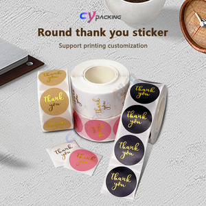 Etichette Rotonde Impermeabili 50MM Personalizzabili, Resistenti al Calore e all'Olio, Adesivi in Carta Scrivibile, Biglietti di Ringraziamento e <span class=keywords><strong>Auguri</strong></span> di <span class=keywords><strong>Compleanno</strong></span> - Product Image 6