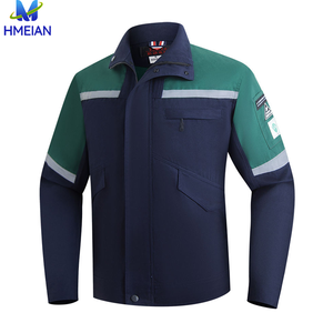 بدلة عمل قابلة للتخصيص، أطقم ملابس العمل، ملابس عمل للبناء، سترة أمان حمراء للخريف والربيع - Product Image 5