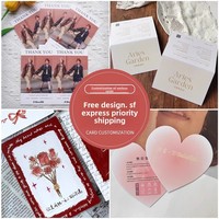 Carte de vœux d'anniversaire personnalisée en forme spéciale pour fleuriste, carte de maintenance de bijoux, invitation, carte rigide, modèle de carte postale