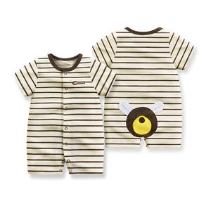 Combinaisons pour bébés en coton biologique à motifs de dessins animés, vêtements pour bébés en gros provenant d'une usine chinoise - Product Image 4