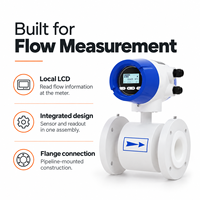 Débitmètre électromagnétique Fullkon à plaque froide pour circulation de liquide, refroidissement de pipeline d'eau DN10/15, certifié RoHS pour centre de données