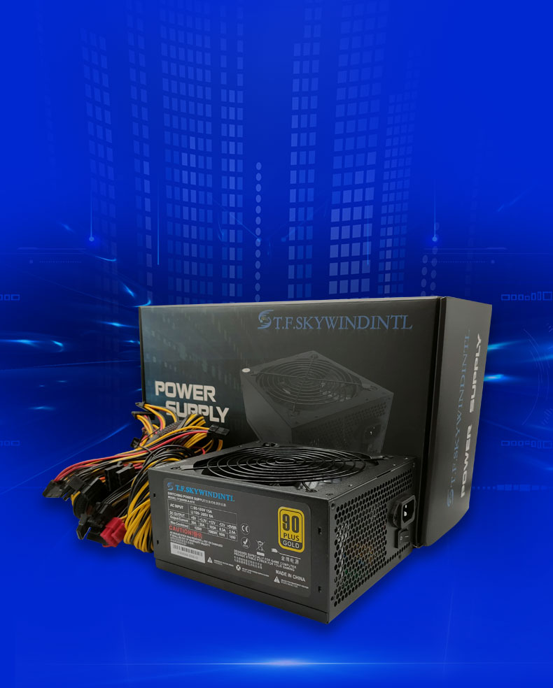 Hot Selling ATX 1600W 1800W 2000W 3600W 90PLUS Gold PSU PC Power Supply Support 6 GPU 8 GPU