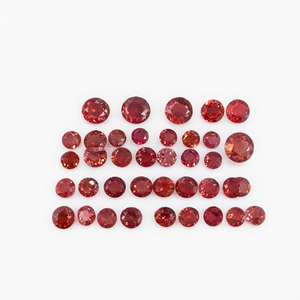 Lot de 30 pierres de taille 30 centimes - Citrine, Grenat, Péridot et Aigue-marine - Total 310 carats - Product Image 2
