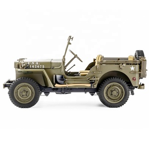 ROCHobby FMS 1941 Willys MB Scaler 1:12 Jeeps RTR 2.4G Radio <span class=keywords><strong>4X4</strong></span> Système d'éclairage LED Télécommande RC Crawler Véhicule Jouet - Product Image 1