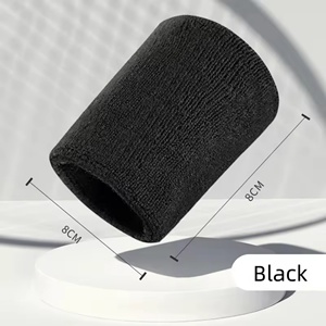 Muñequeras Deportivas Transpirables con Logotipo Personalizado Bordado, Muñequeras de Tenis, Muñequeras de Algodón Terry - Product Image 4