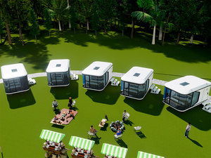 FAERMU FE585 Casa Contenedor de Lujo de 5.8x3.3m, Casa Prefabricada Tipo Cápsula Espacial, 1 Dormitorio, 1 Baño, Casa Pequeña, Airbnb Rural, Resort - Product Image 3