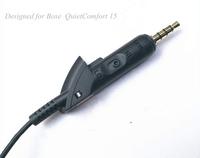 Cable de repuesto QC15, Cable de extensión de Cable de Audio para auriculares Bose QuietComfort QC15/QC2 con micrófono en línea
