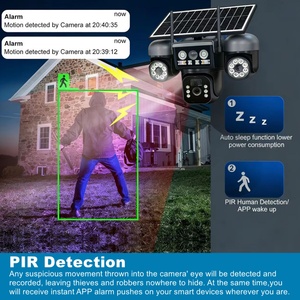 Eseecloud 30MP 3Lens 15K 4G Sim Card Wifi Solar PTZ <b>Camera</b> Outdoor IP Network <b>Wireless</b> Bullet Surveillance CCTV <b>Security</b> Cameras - Product Image 2