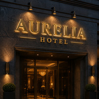 Letrero LED Comercial Personalizado para Interiores y Exteriores, Letras 3D, Logotipo para Fachada, Letrero de Pared