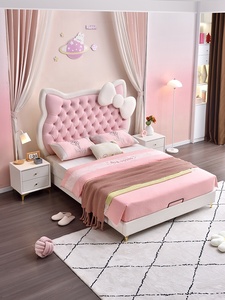 Luxury Bedroom Furniture Queen Matrimonial King Size <strong>Beds</strong> Frame Up-Holstered <strong>Kitty</strong> Single <strong>Bed</strong> <strong>Hello</strong> <strong>Kitty</strong> Kids <strong>Bed</strong> for Girl - Product Image 3
