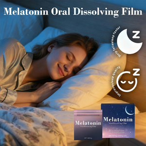 VitaHall OEM <span class=keywords><strong>Film</strong></span> oral à dissolution naturelle de mélatonine pour adultes, aide au sommeil, gestion de l'insomnie et relaxation, qualité alimentaire - Product Image 6
