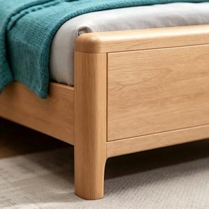 Modern Solid Wood Extendable Twin Platform Soft <b>Bed</b> Frame Upholstered Nightstands Eco-Friendly - Product Image 2
