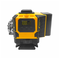 Niveau laser vert avec trois lignes à 360° °   Batterie au lithium Lines avec boîtier en caoutchouc moulé pour l'alignement