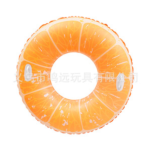 Bouée de natation gonflable Mingyuan 120 cm à motif fruité avec poignées, double couche pour adultes, pour la natation et les sports nautiques - Product Image 5