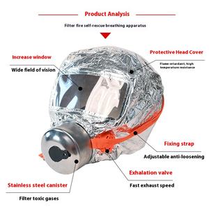 Masque de Sauvetage et de Fuite d'Incendie en Gros d'Usine avec Filtre Anti-Feu <span class=keywords><strong>Flexible</strong></span> - Product Image 4