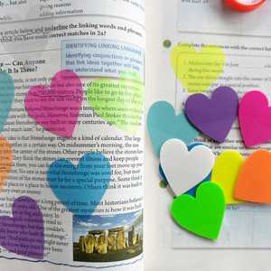8 Colors 160 Sheet PET Transparent Sticky Note <b>Memo</b> <b>Pad</b> Scrapes Stickers Waterproof Clear Notepad for School Stationery Office - Product Image 2