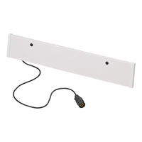 Nouvel ensemble de feux de remorque carrés en métal et PVC de 80 cm avec panneau lumineux, homologation E-mark 12V, câble de connexion 7 broches, garantie 1 an
