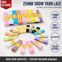 Lacets larges de 25 mm en ruban transparent pour baskets épaisses, lacets de mode translucides, doux et légers avec embouts renforcés, vente en gros