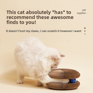 Tiragraffi per Gatti a Fisarmonica a Forma <span class=keywords><strong>di</strong></span> Testa <span class=keywords><strong>di</strong></span> Organo, Resistente all'Usura, Senza Polvere, Giocattolo per Gatti, Allevia la Noia, Affilatura Artigli - Product Image 4